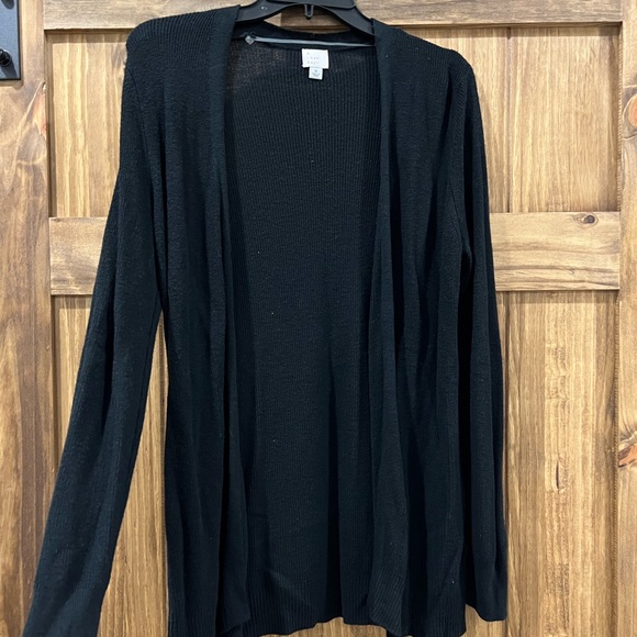 Sweaters - Lightweight Black Cardigan